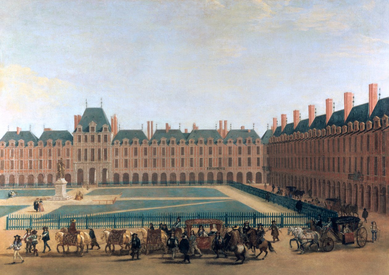 Passage av kungen och regenten, Place Royale, c1655. av Unbekannt