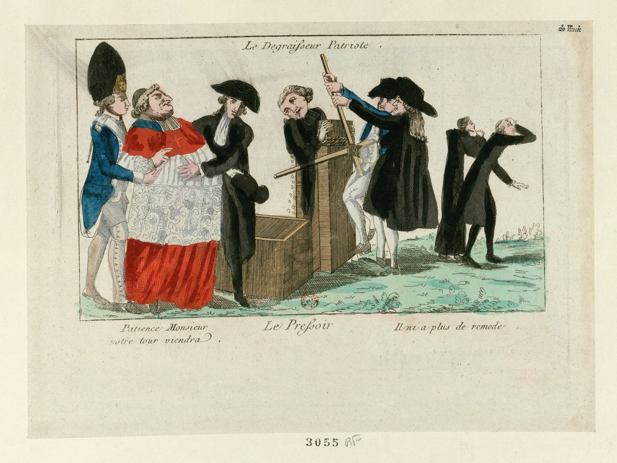 Tålamod Monsignor Din tur kommer..., 1790. av Unbekannt