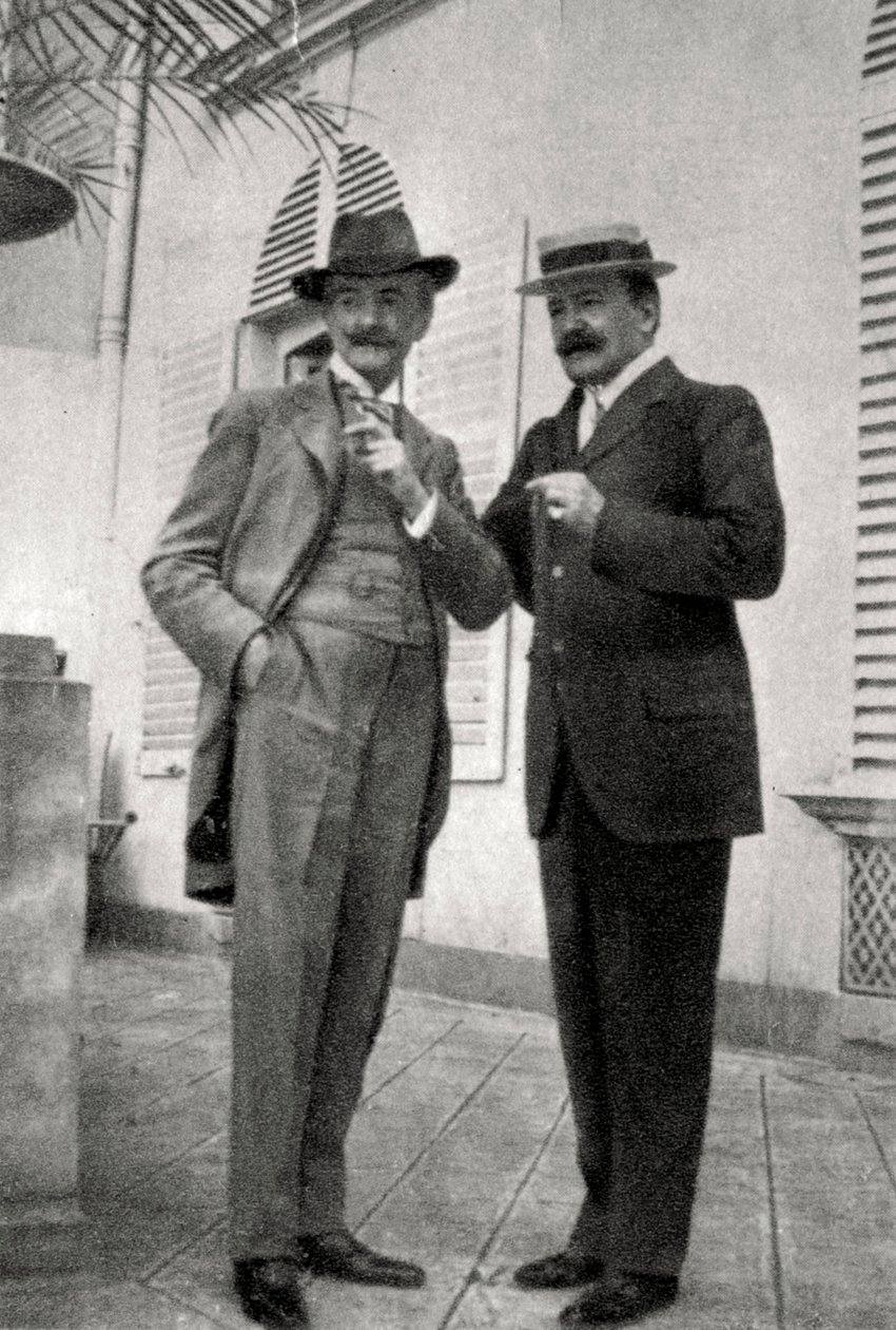 Paul Hervieu och Marcel Prevost, franska författare och dramatiker, 1905 av Unbekannt