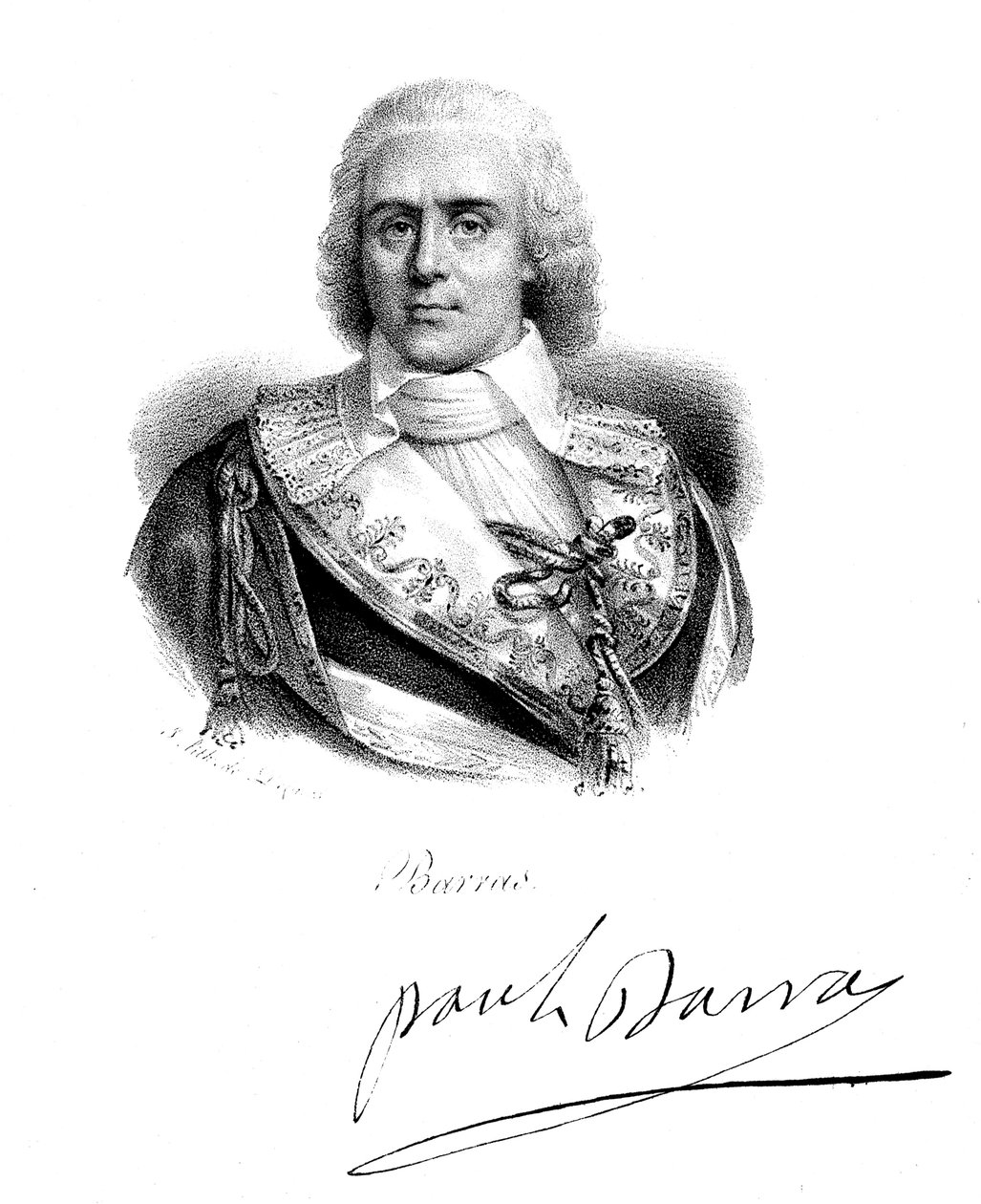 Paul Jean Francois Nicolas, greve av Barras 1755-1829, fransk revolutionär av Unbekannt