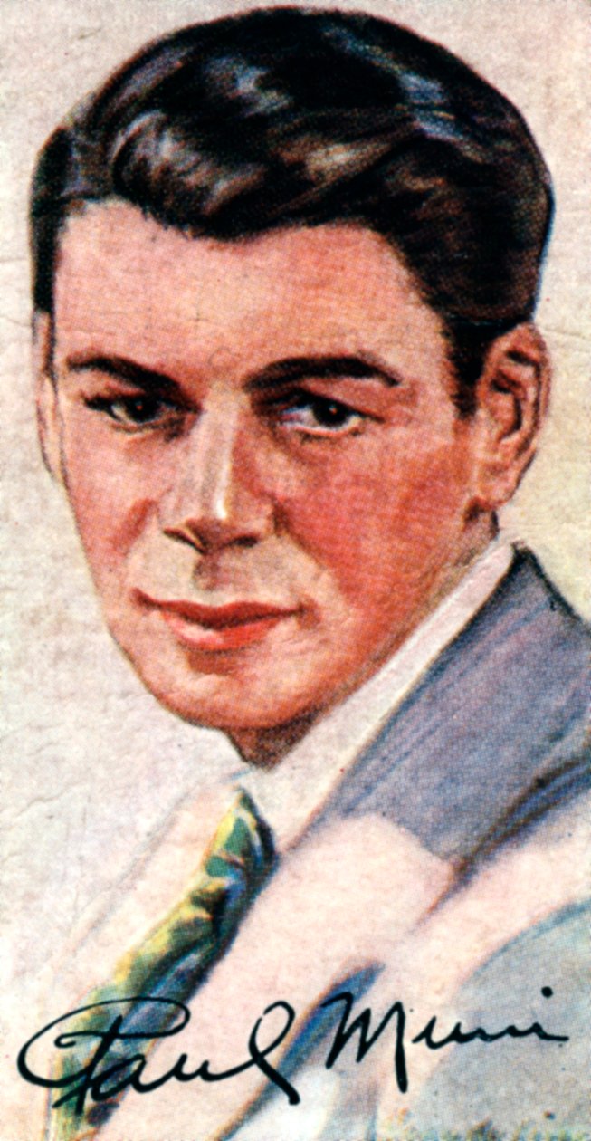 Paul Muni, 1895-1967, Oscar-belönt mångsidig skådespelare, 1900-talet av Unbekannt