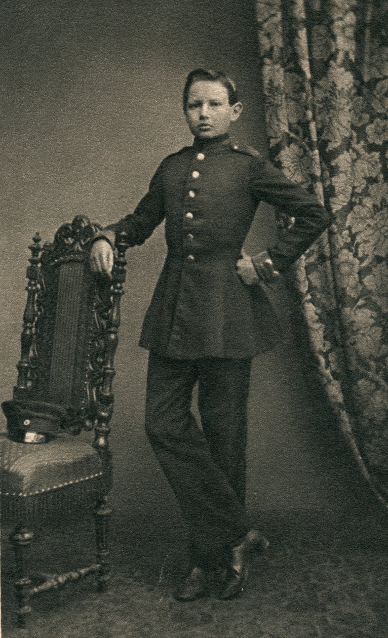 Paul von Hindenburg 1847-1934, som kadett i Wahlstatt, 1860-, 1930-talen av Unbekannt