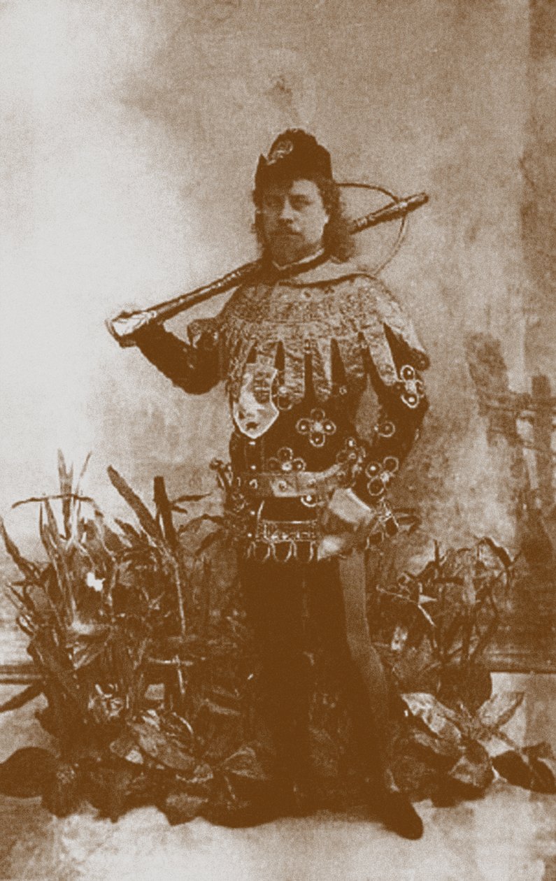 Pavel Gerdt som prins Siegfried i Baletten Svansjön, St. Petersburg, 1895 av Unbekannt