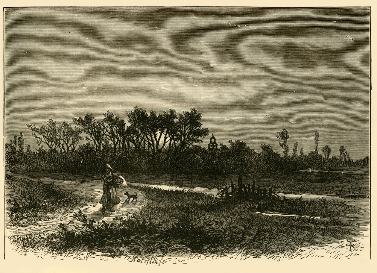 Peakirk, från skäret, 1898. av Unbekannt