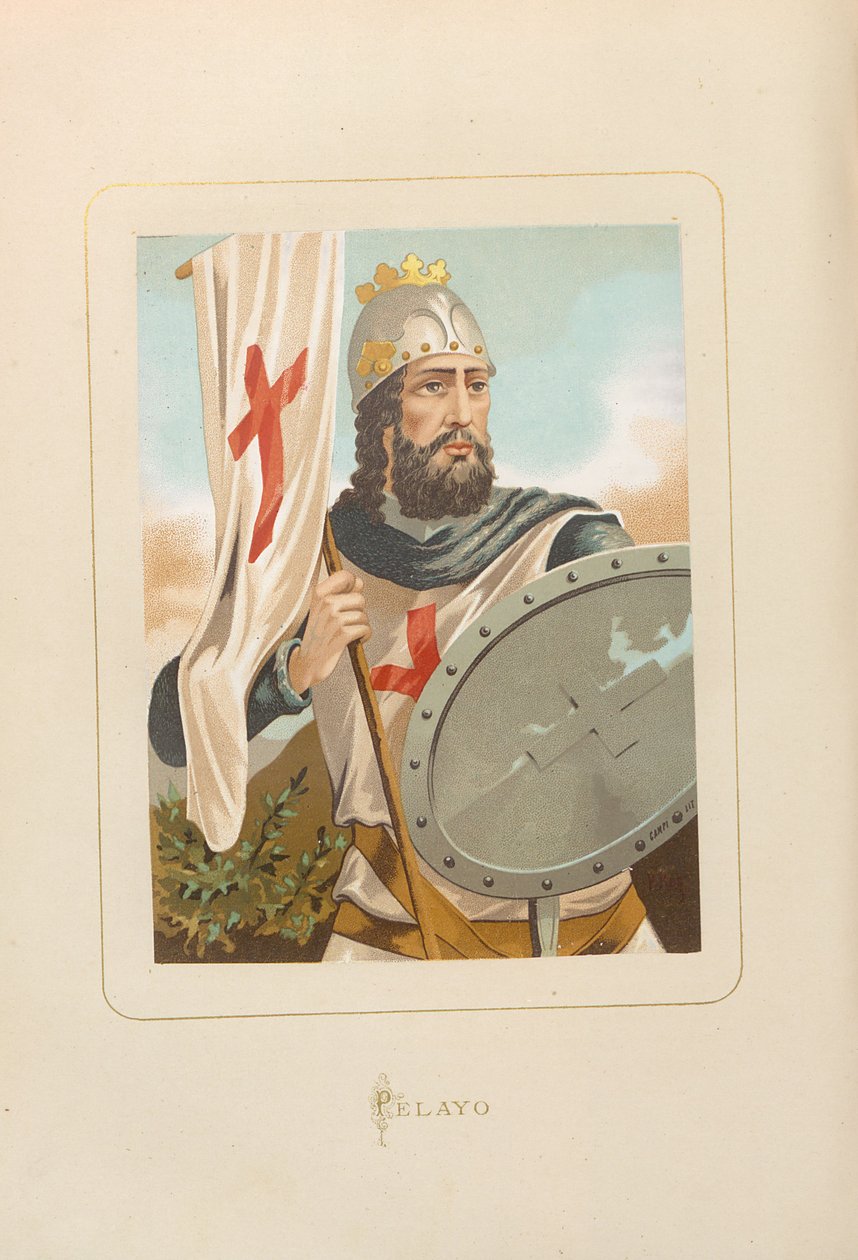 Pelagius av Asturien, 1875-1877. av Unbekannt