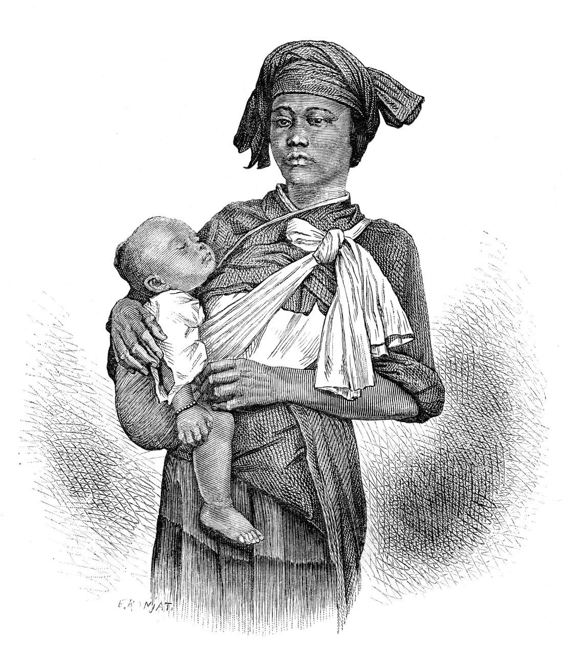 Pepo-Hoan kvinna och barn, c1890 av Unbekannt
