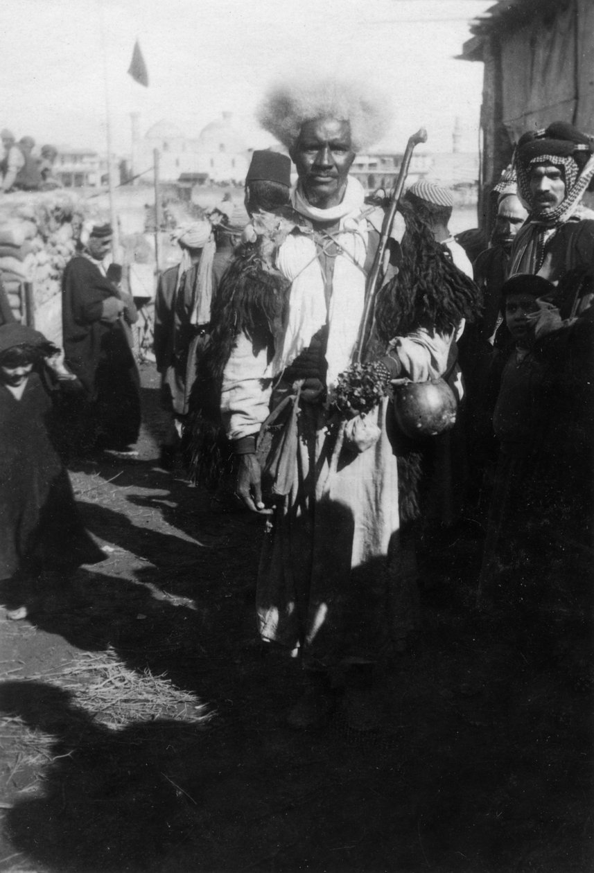 Persisk pilgrim, Bagdad, Irak, 1917-1919 av Unbekannt
