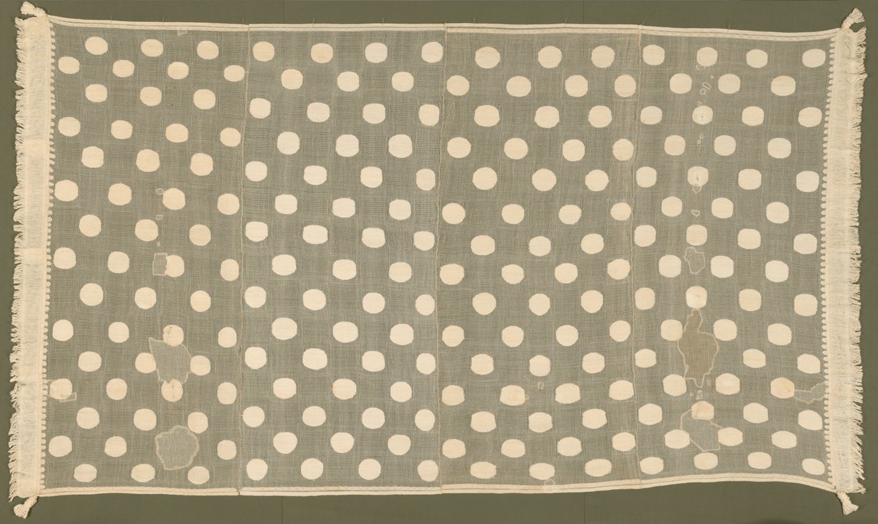 Peruanska textilier: Mantel eller hängande, ländtyg, turban, vadderad hatt, band med tofsar, 1200-1460-talet. av Unbekannt