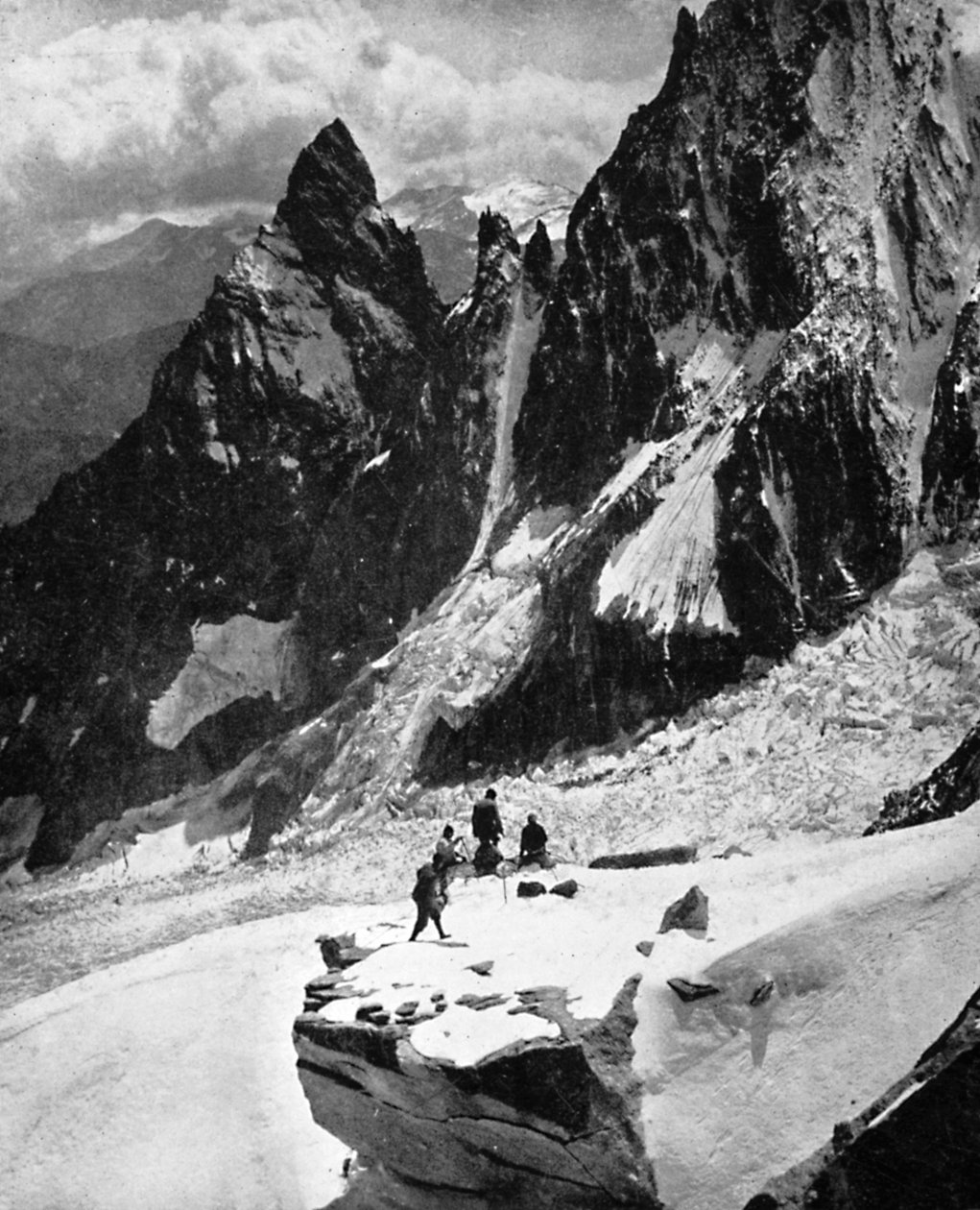 Peteret-åsen, Mont Blanc, Frankrike, tidigt 1900-tal av Unbekannt