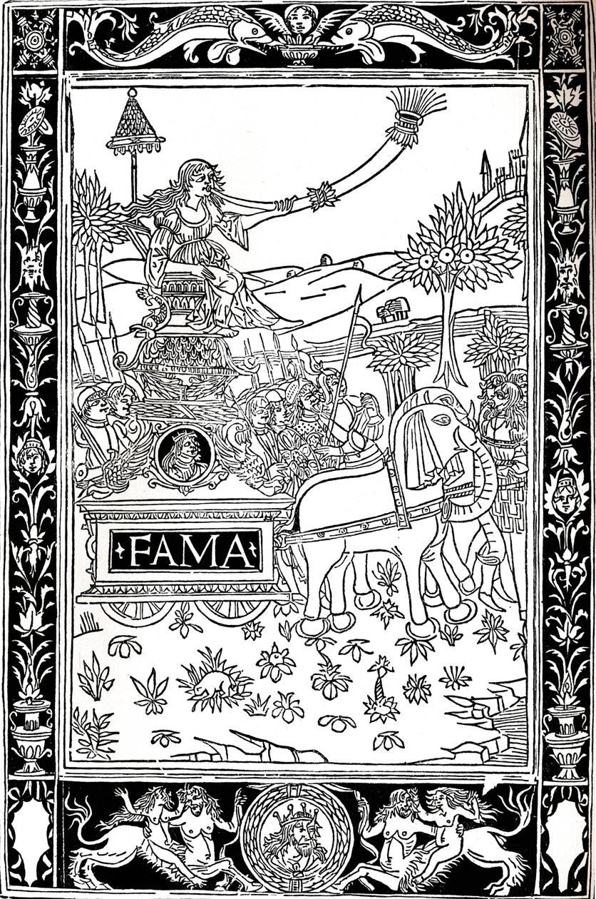 Petrarka: Triumfer, 1488, 1917 av Unbekannt
