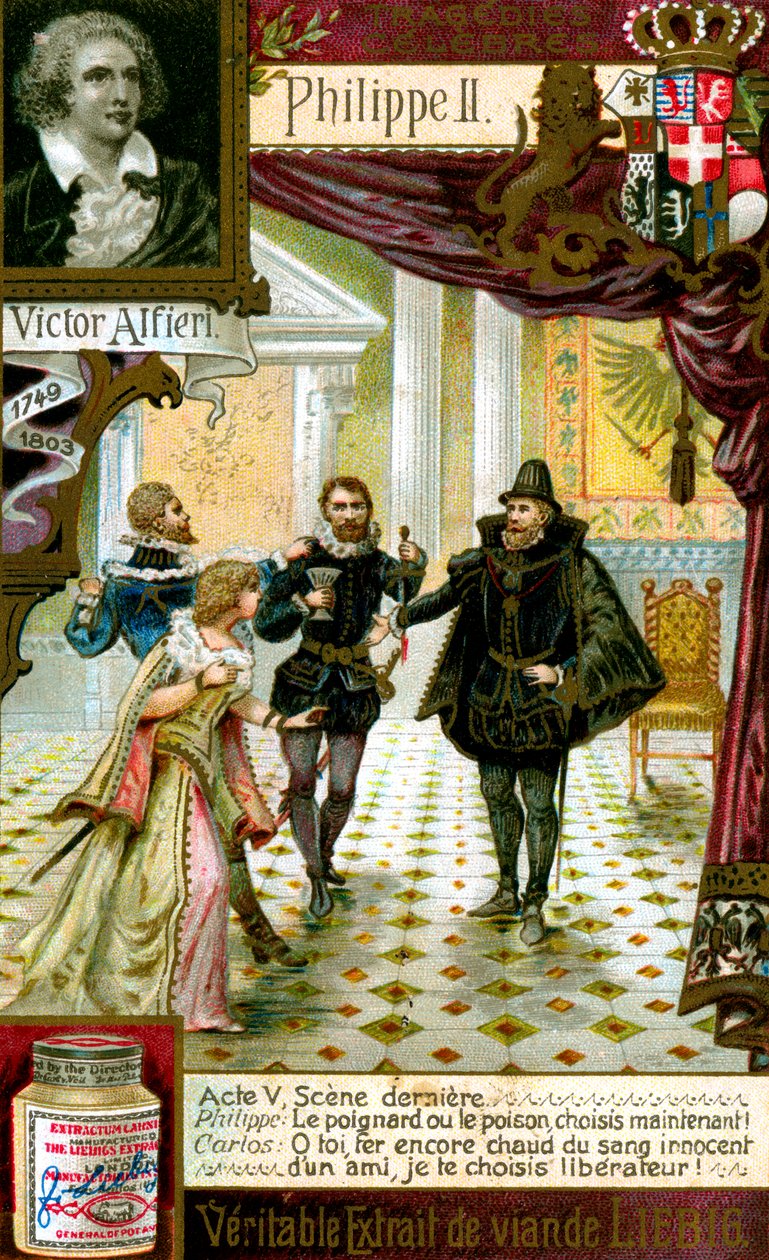Filip II av Vittorio Alfieri 1749-1803, c1900 av Unbekannt