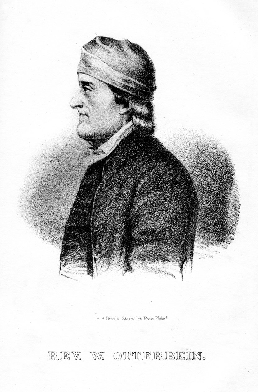 Philip William Otterbein, tysk-amerikansk präst, 1854 av Unbekannt