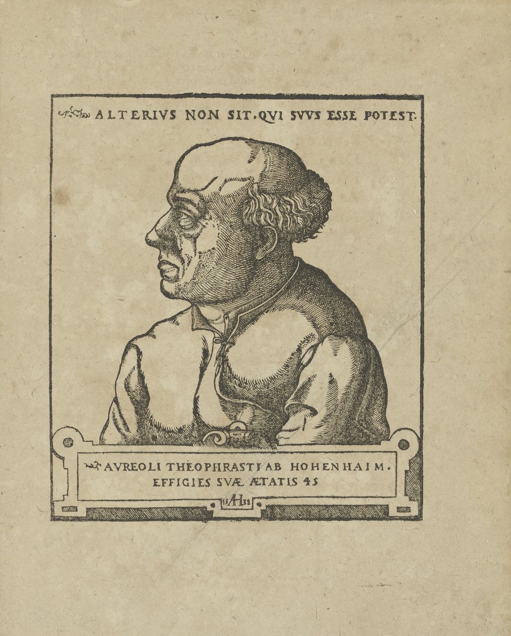 Philippus Theophrastus Aureolus Bombastus von Hohenheim Paracelsus, ca 1538 av Unbekannt