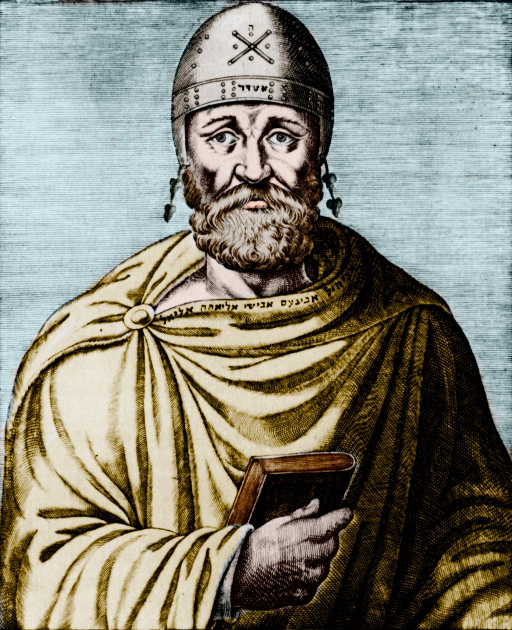 Juden Philo (färg litho) av Unbekannt