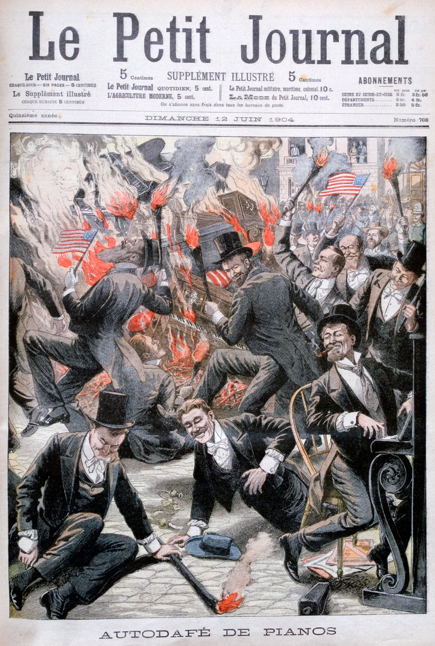 Pianobränning, USA, 1904 av Unbekannt