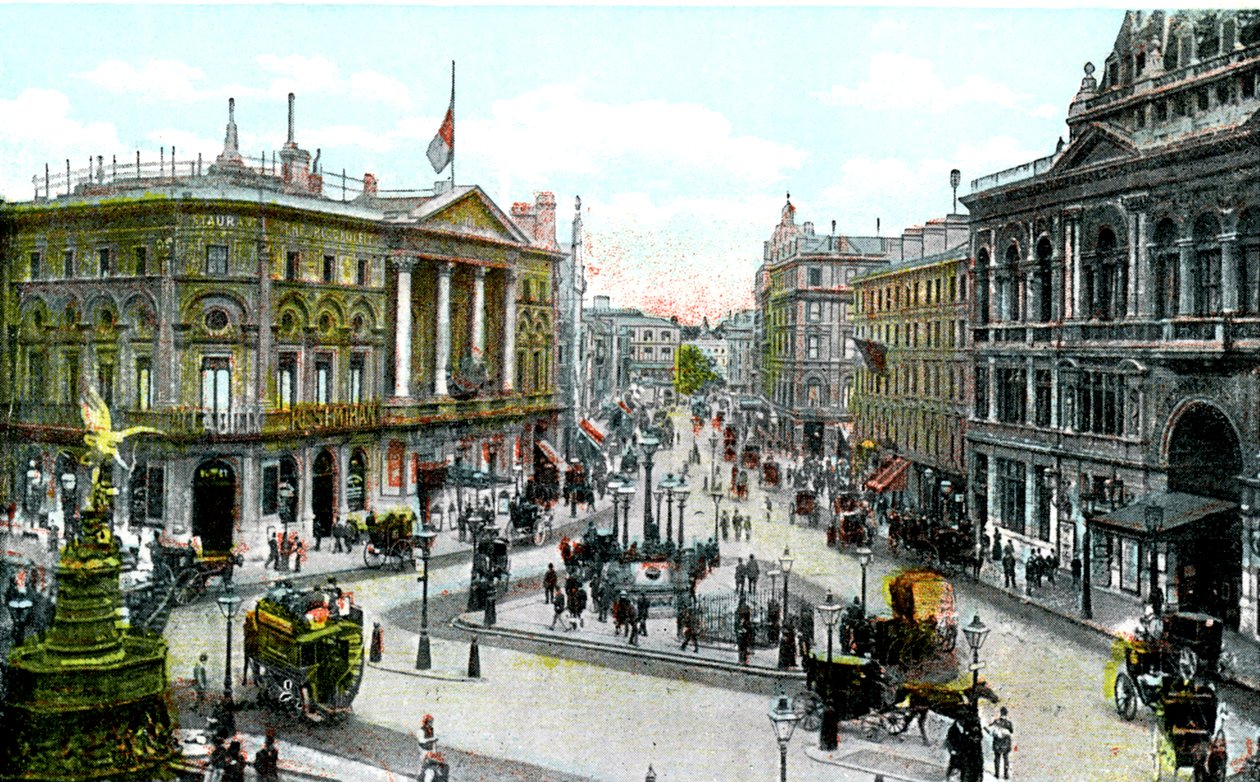 Piccadilly Circus, London, 1900-talet av Unbekannt