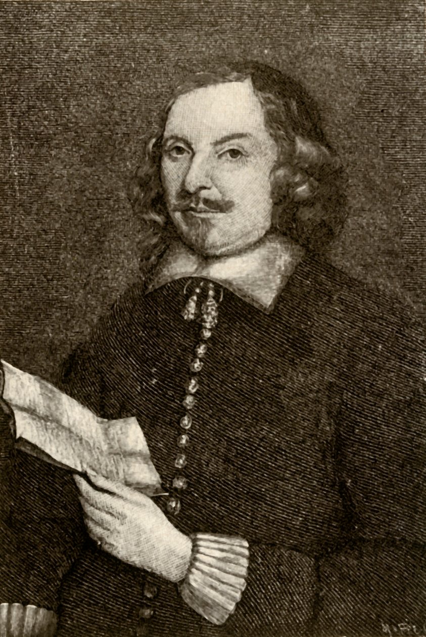 Bild på Edward Winslow, i puritansk klänning, 1644, 1937. av Unbekannt
