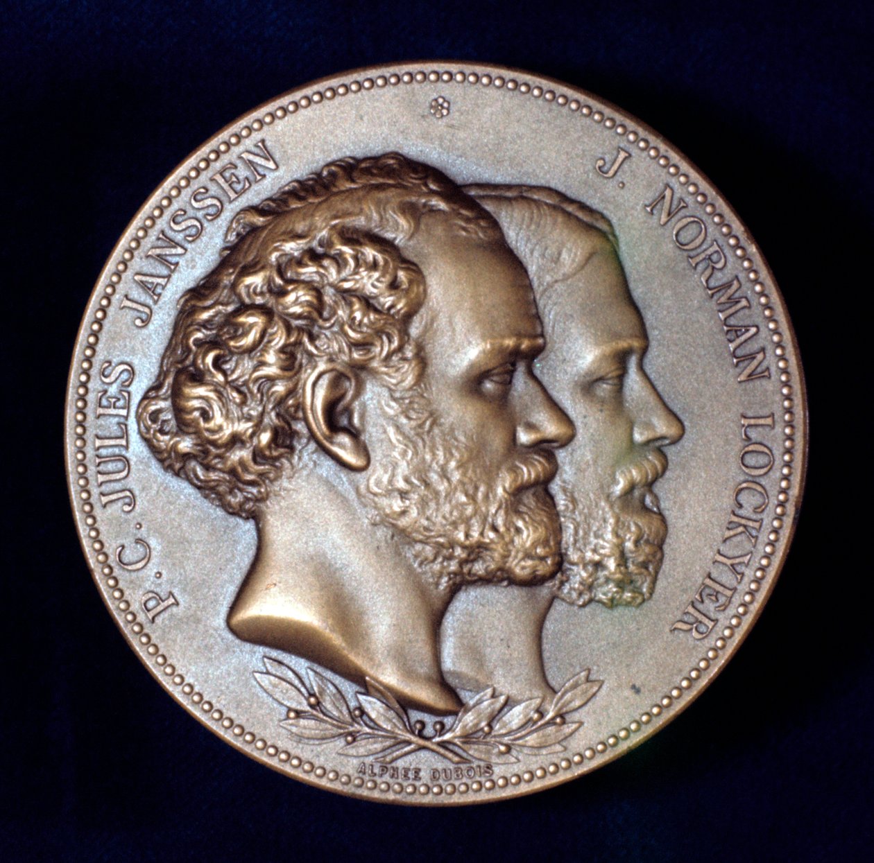 Pierre Janssen och Joseph Norman Lockyer, franska och engelska astronomer, 1868 av Unbekannt