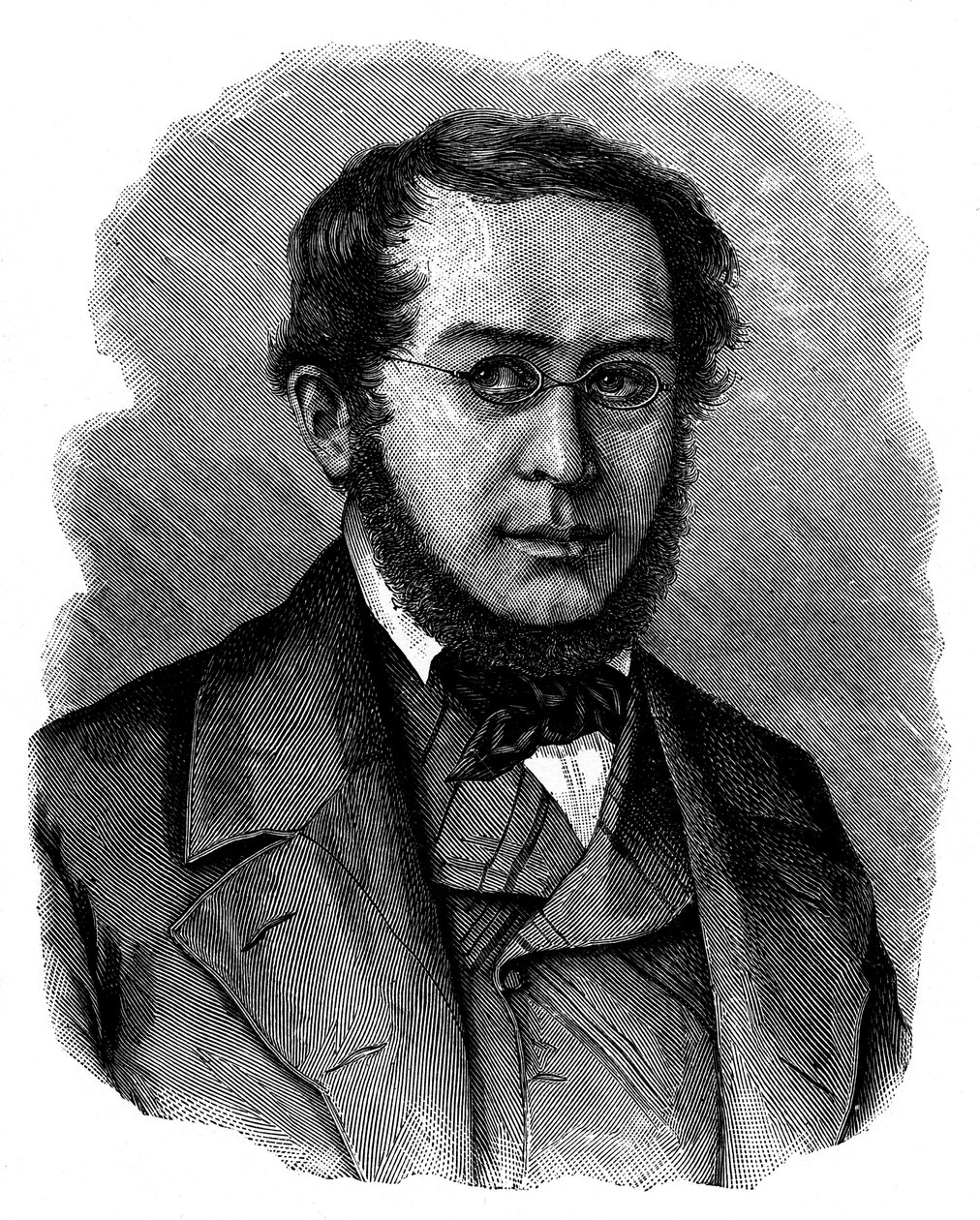 Pierre Joseph Proudhon, fransk socialist-anarkist och journalist från 1800-talet av Unbekannt