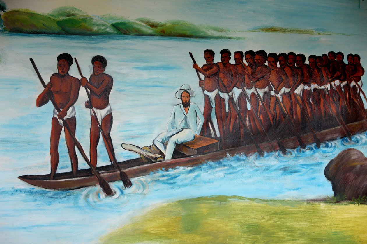 Pierre Savorgnan de Brazza målar Brazzaville Kongo av Unbekannt