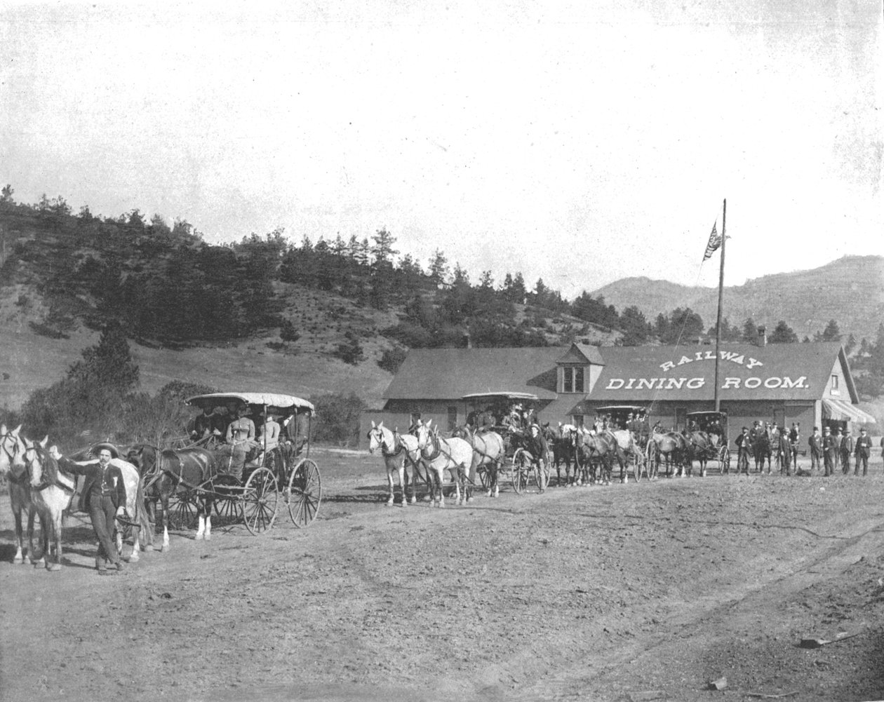 Pikes Peak Toll Road, Colorado, USA, c1900. av Unbekannt