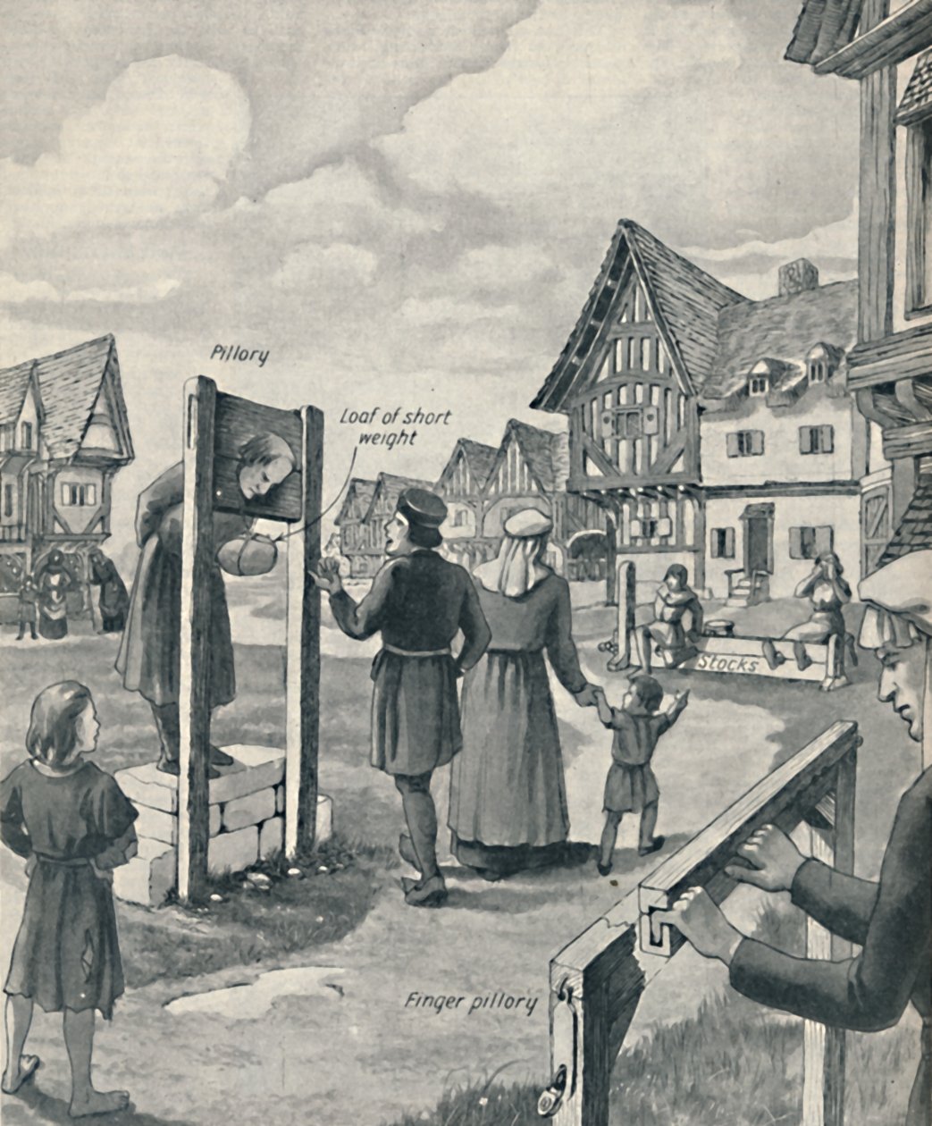 Medeltidens pillar och lager, c1934 av Unbekannt