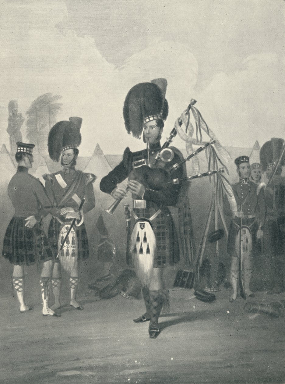 Piper, 42nd Royal Highlanders, c1800-talet, 1909 av Unbekannt