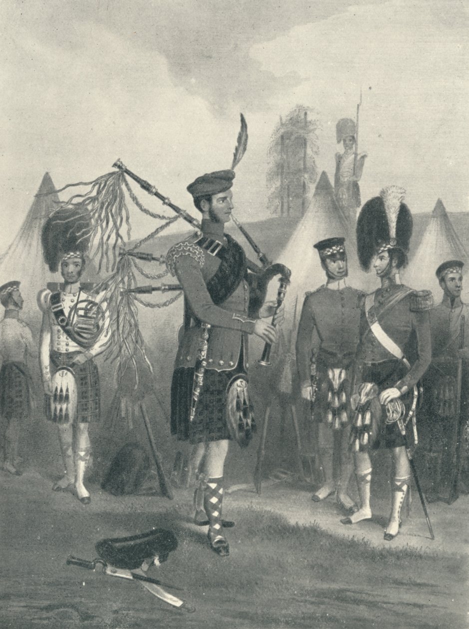 Piper, 93rd Sutherland Highlanders, c1800-talet 1909 av Unbekannt