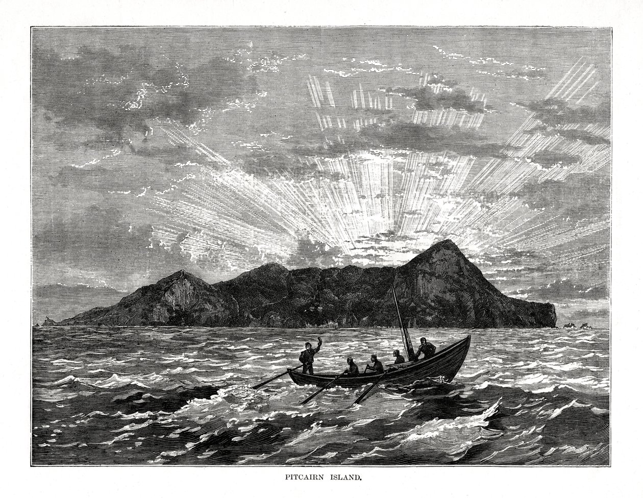 Pitcairn Island, Stilla havet, 1877 av Unbekannt