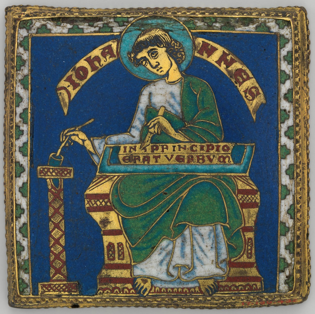 Tavla med Johannes evangelisten, tysk, ca. 1175-1200. av Unbekannt