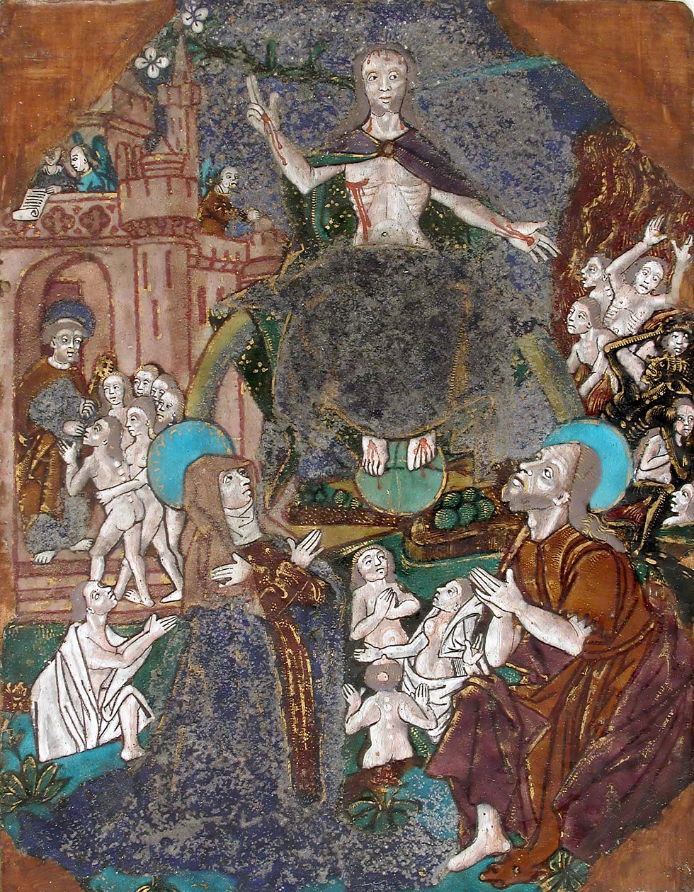 Plakett med den sista domen, fransk, ca. 1500. av Unbekannt