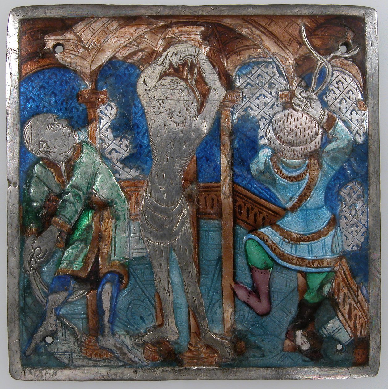 Plack med flagellationen, italiensk, 1300-tal. av Unbekannt