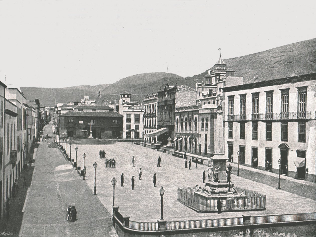 Plaza de la Candelaria, Santa Cruz de Tenerife, Kanarieöarna, Spanien, 1895. av Unbekannt