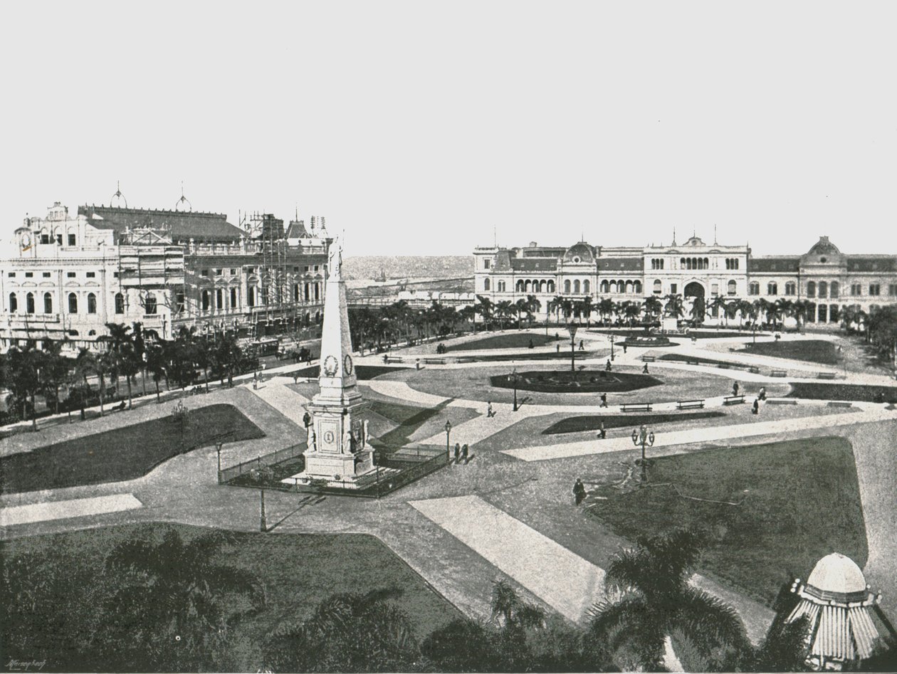 Victory Square, Buenos Aires, Argentina, 1895. av Unbekannt
