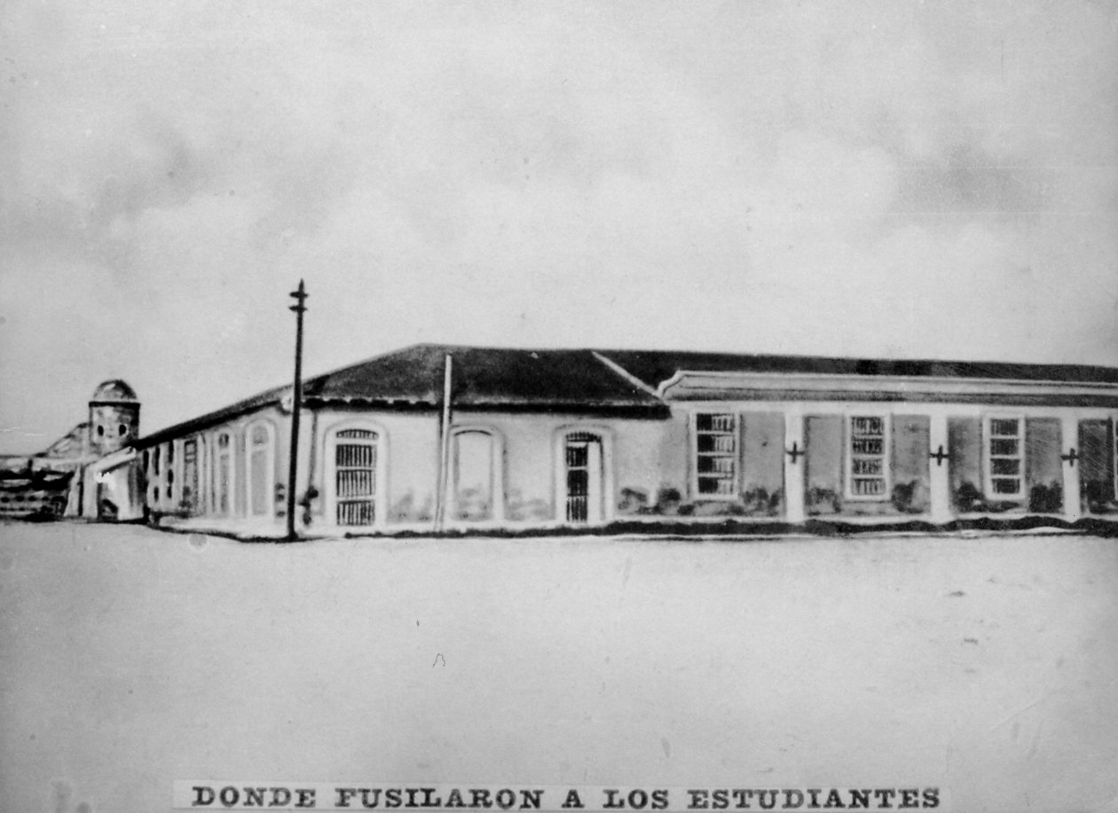 Plaza la Punta, där läkarstudenterna avrättades, 1871, 1920-talet av Unbekannt