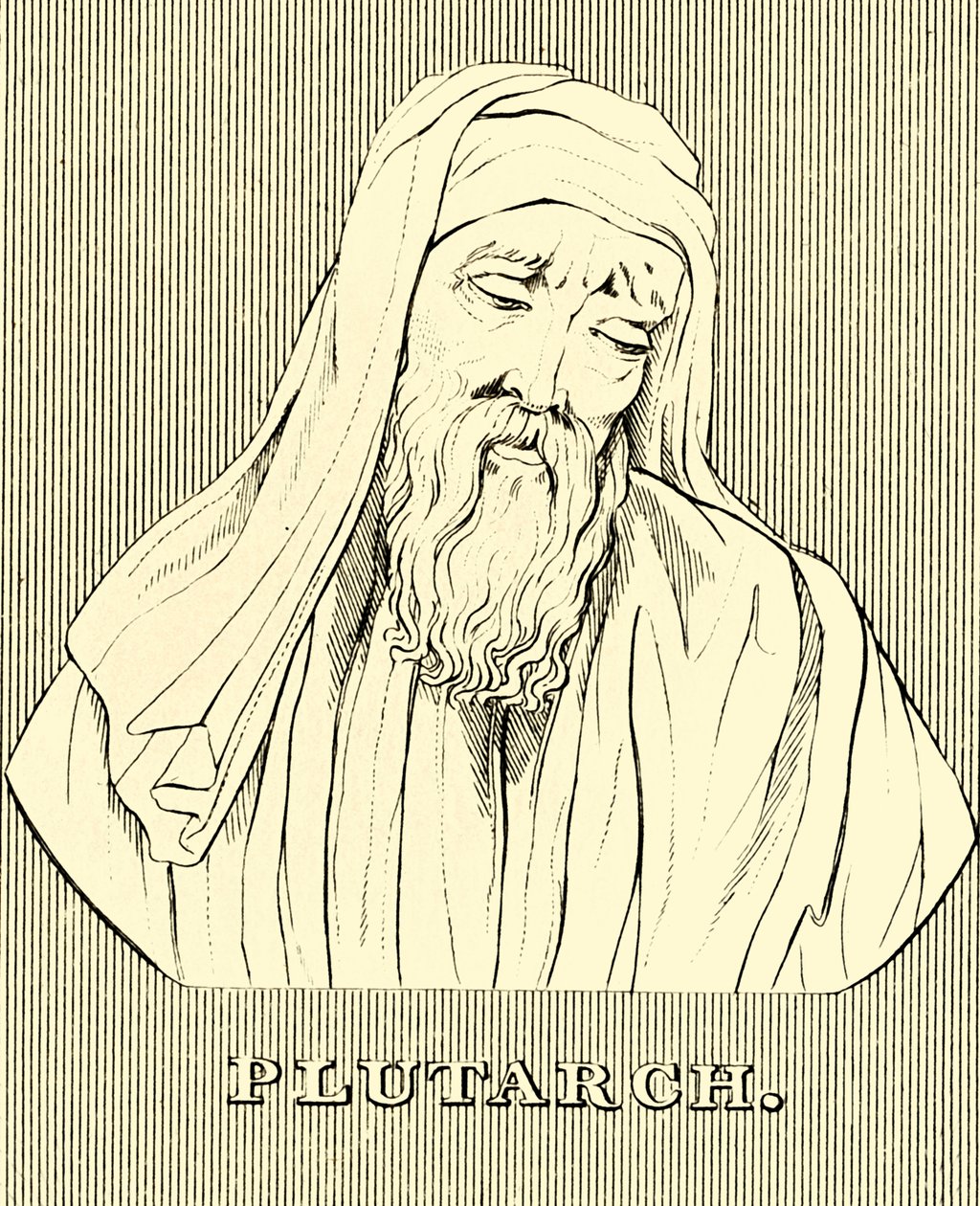 Plutarchus, c. AD46-c120, 1830. av Unbekannt