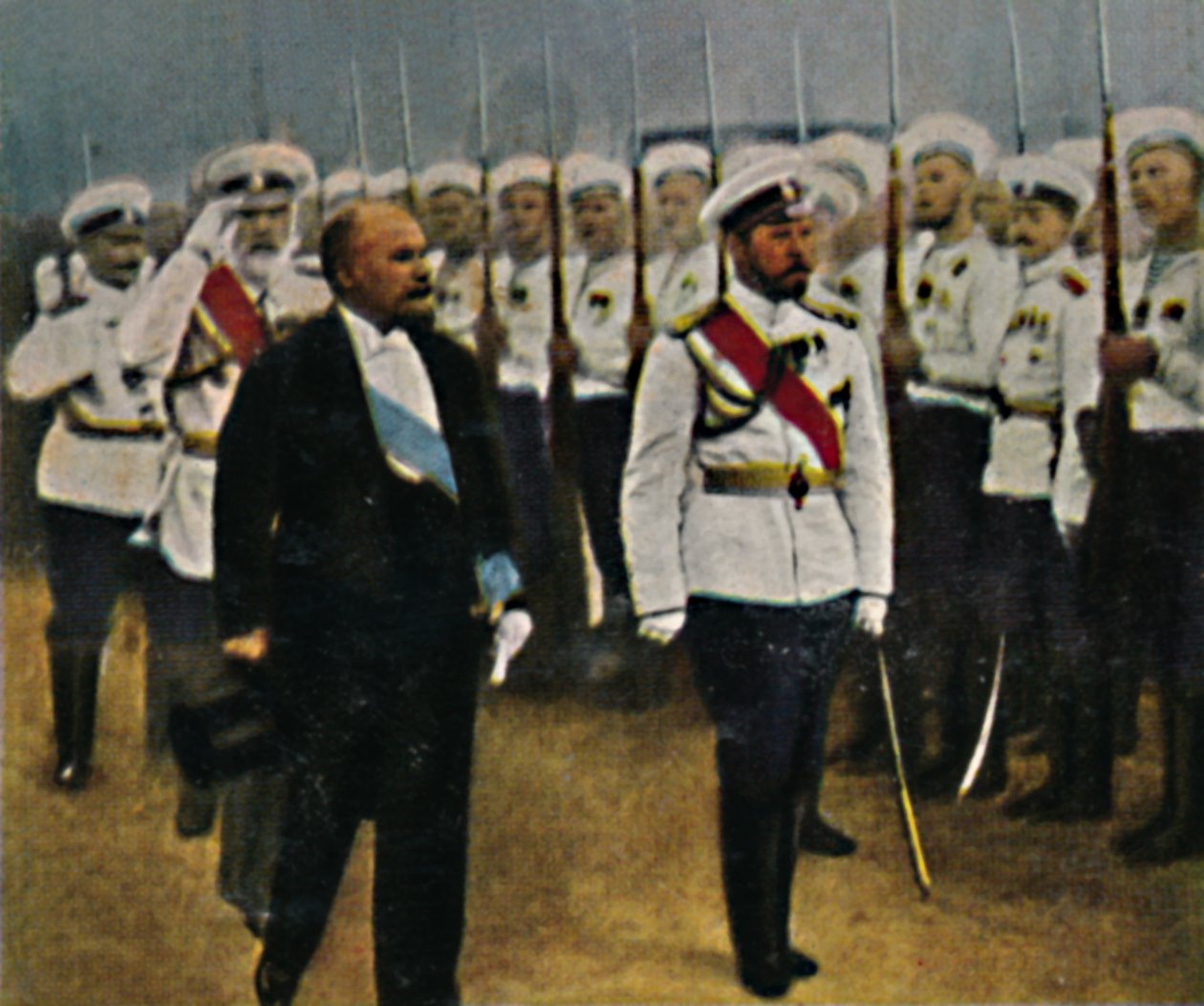 Poincaré född 1860 och tsar Nicholas II 1868-1918, 1934. av Unbekannt