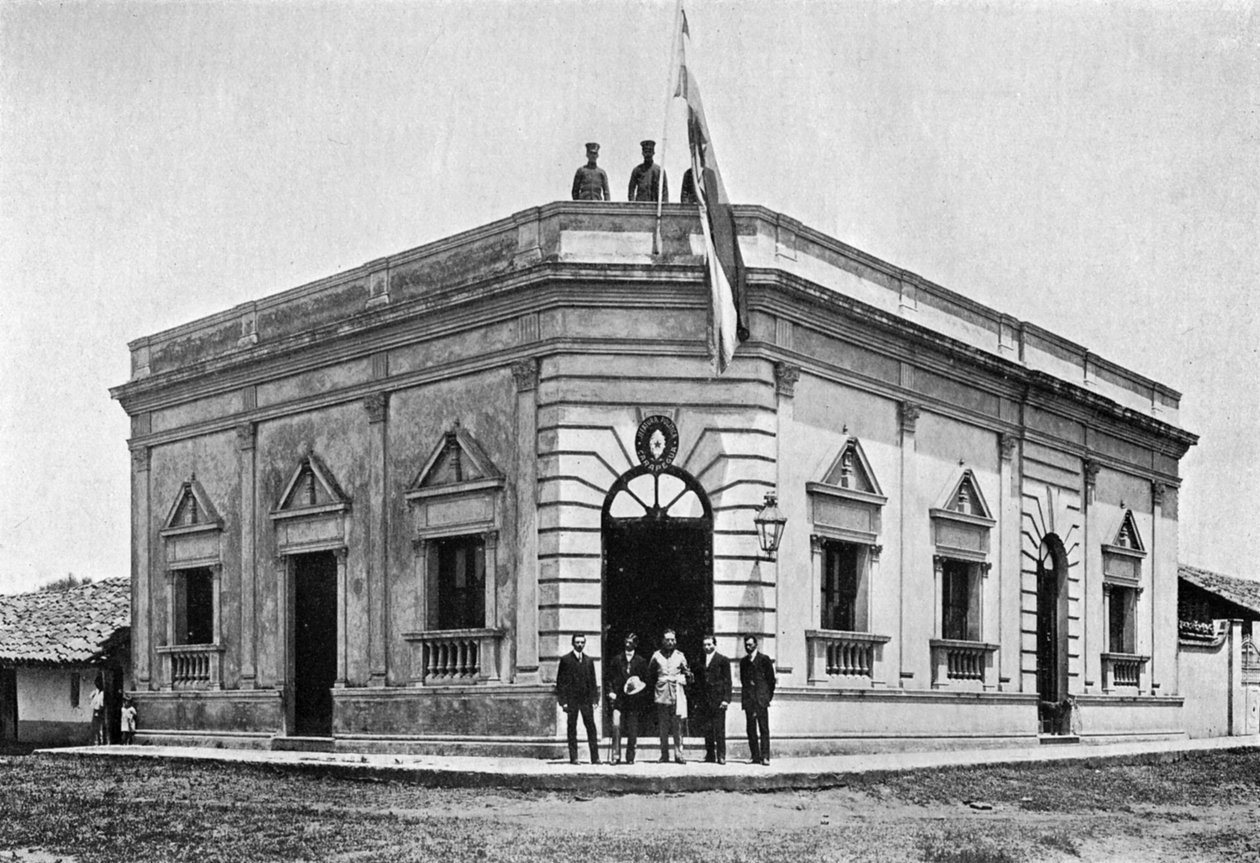 Polisens magistratskontor, Carapegua, Paraguay, 1911 av Unbekannt