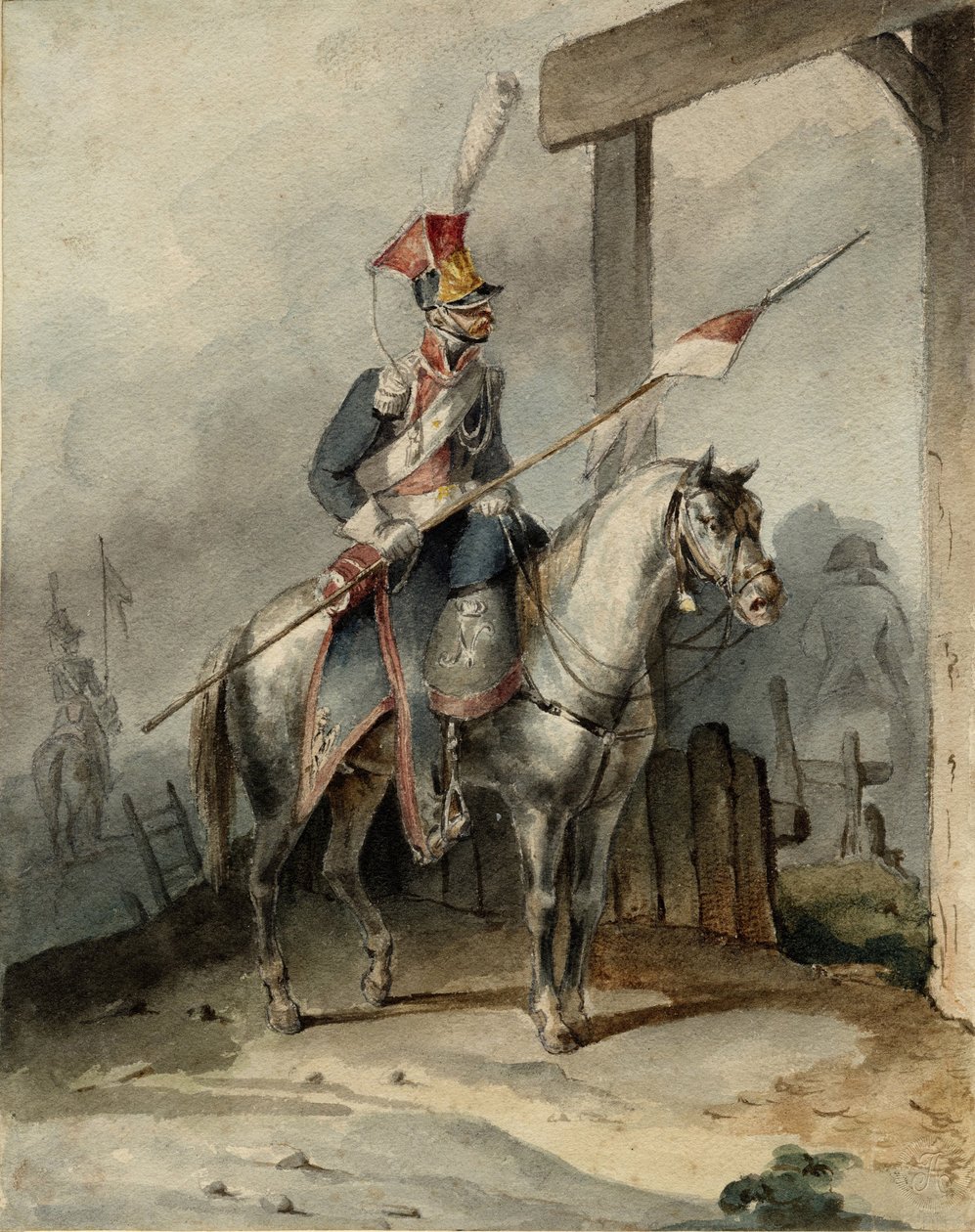 Polsk chevauleger från det franska kejserliga gardet, ca 1808 av Unbekannt