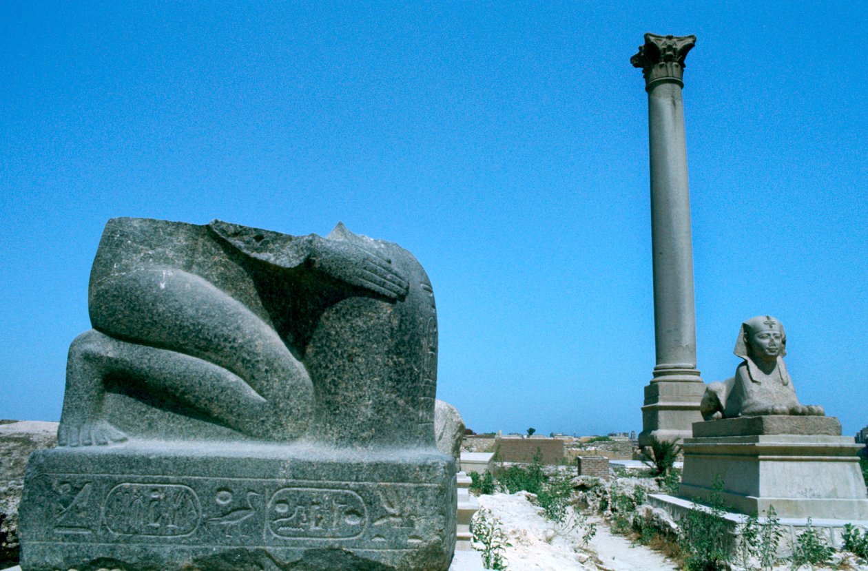 Pompeys pelare, Alexandria, Egypten av Unbekannt