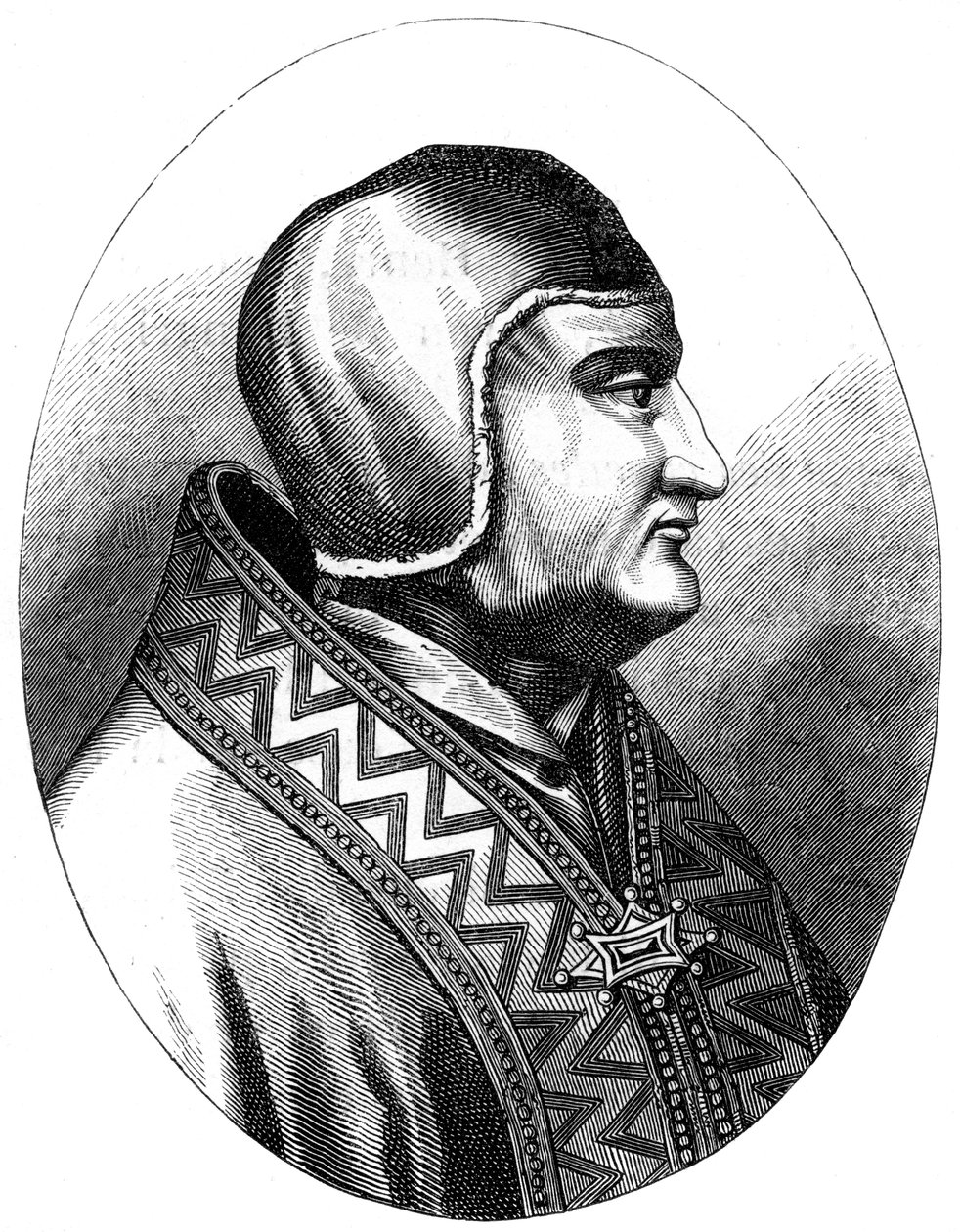 Påve Clemens IV d1268, 1849 av Unbekannt