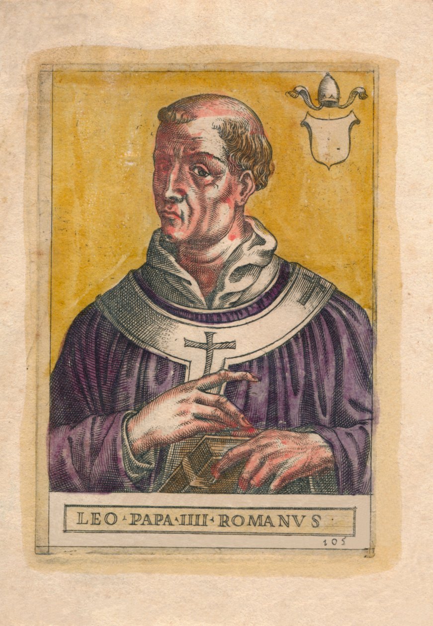 Påven Leo III. av Unbekannt