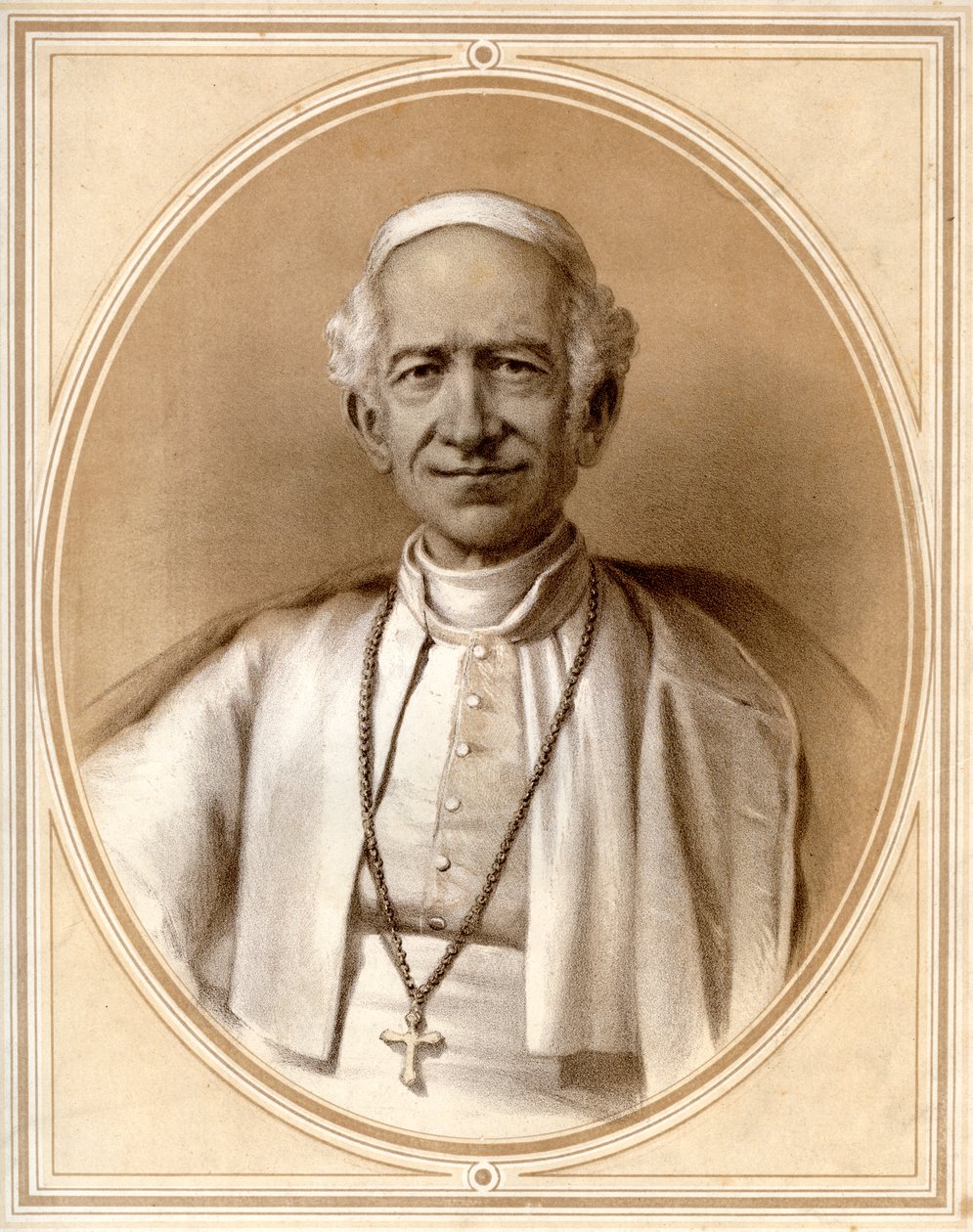 Påven Leo XIII, sent 1800-tal av Unbekannt
