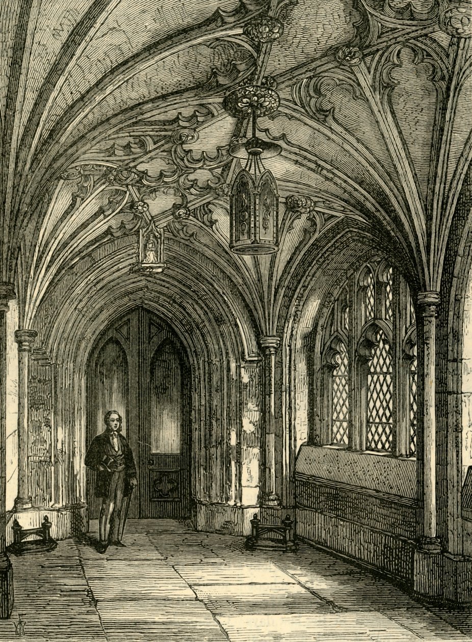 Porsche i St. gravens kyrka, c1872. av Unbekannt