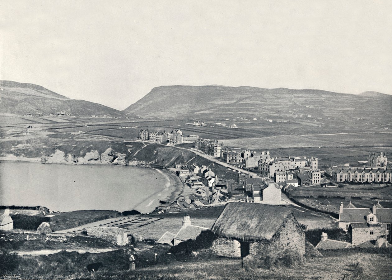 Port Erin - Panoramautsikt över staden och dess närhet, 1895 av Unbekannt