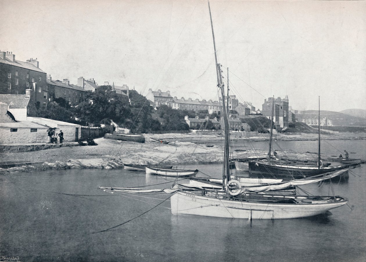 Port St. Mary - The Town and Harbour, 1895 av Unbekannt