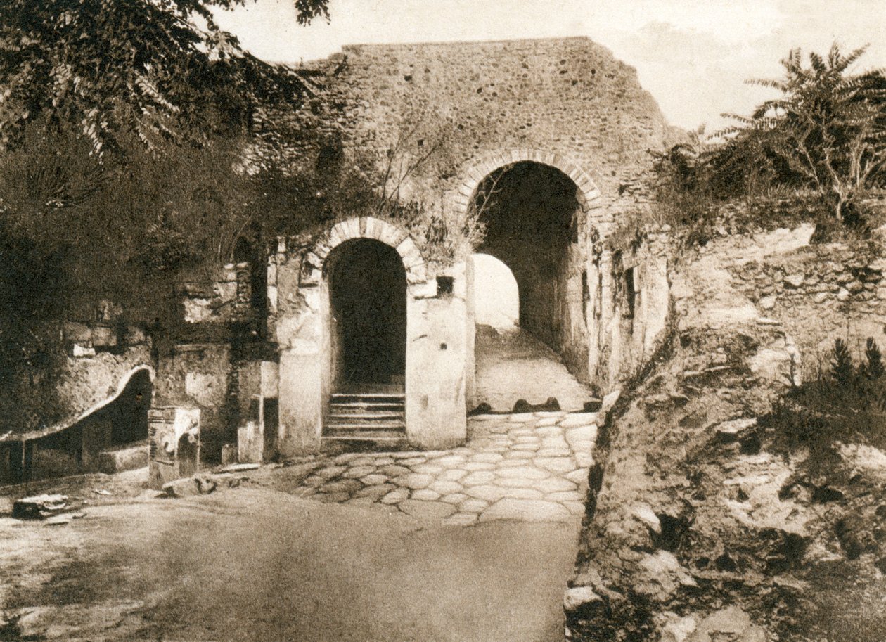 Porta marina, Pompeji, Italien, ca 1900-talet av Unbekannt
