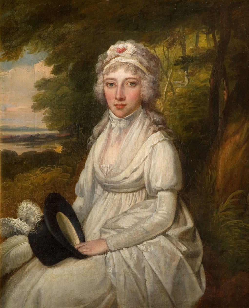 Porträtt av en dam av familjen Osler, 1780-1800. av Unbekannt