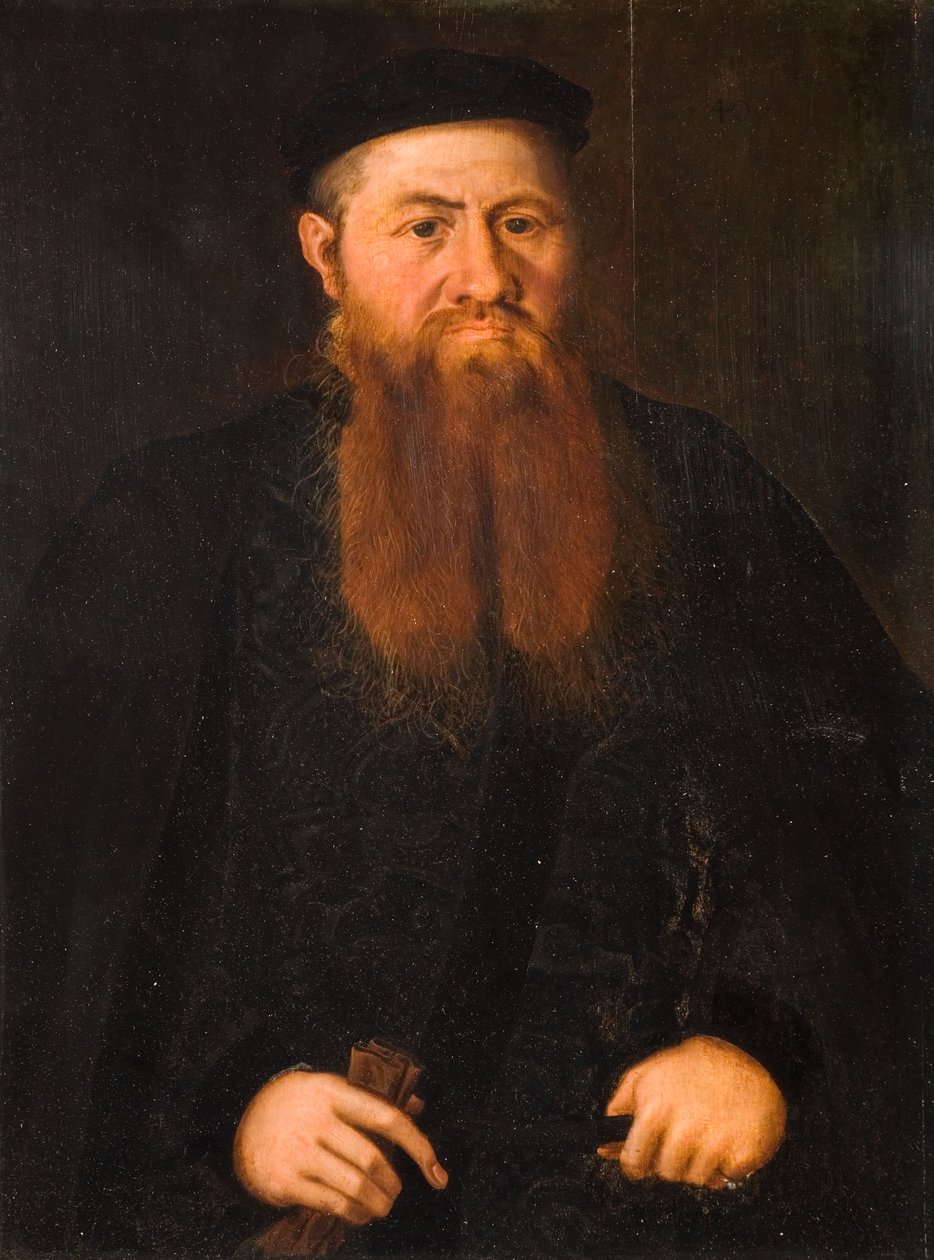 Porträtt av en gammal man, 1500-1600. av Unbekannt