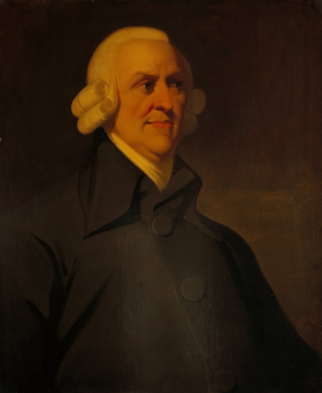 Porträtt av Adam Smith 1723-1790, 1795 av Unbekannt